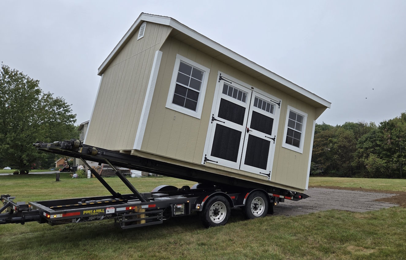 Storage Shed Delivery and Set Up